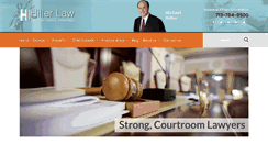 Desktop Screenshot of hillerlaw.com